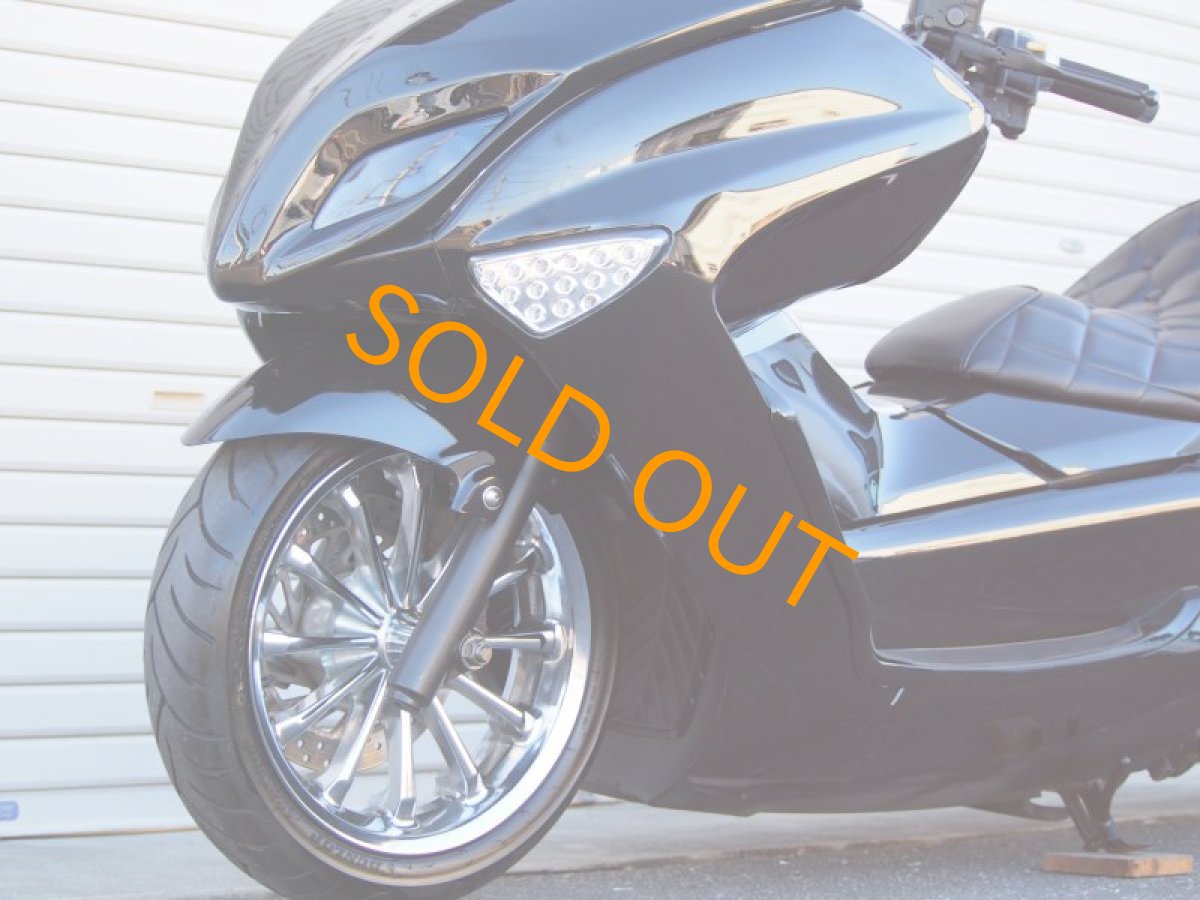 画像4: 4D9 マジェスティ　VOGUEエアロ　ロンホイ  インチアップホイール　ブラックローダウンカスタム (4)