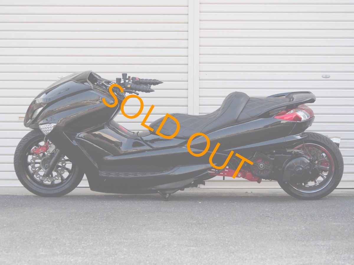 画像6: 4D9 マジェスティ　VOGUEエアロ　ワンオフロンホイ  インチアップホイール　ブラック／レッド　カスタム (6)