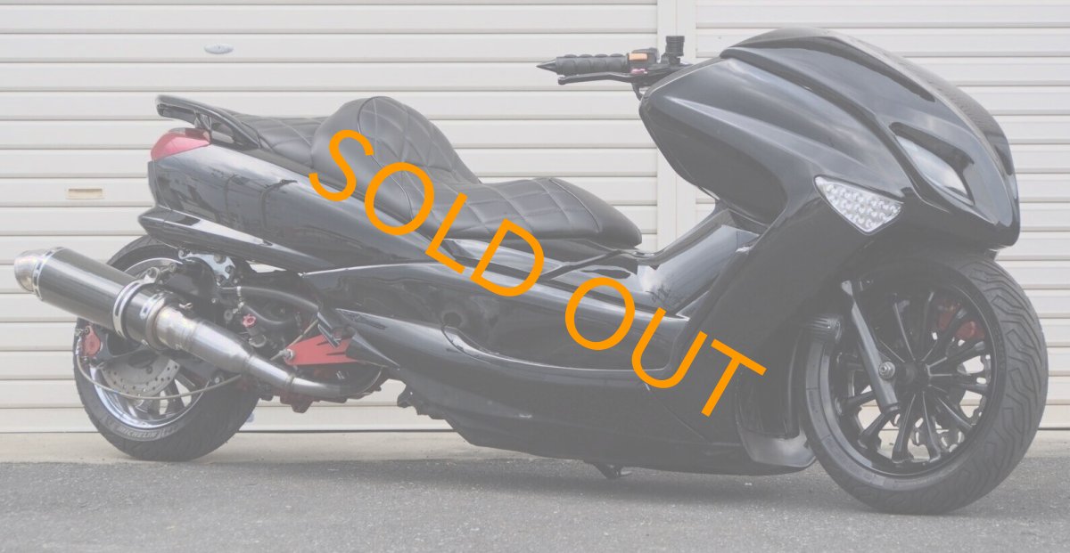 画像2: 4D9 マジェスティ　VOGUEエアロ　ワンオフロンホイ  インチアップホイール　ブラック／レッド　カスタム (2)