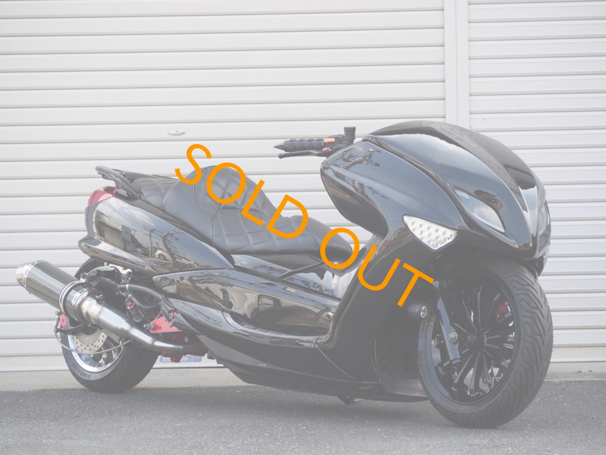 画像8: 4D9 マジェスティ　VOGUEエアロ　ワンオフロンホイ  インチアップホイール　ブラック／レッド　カスタム (8)