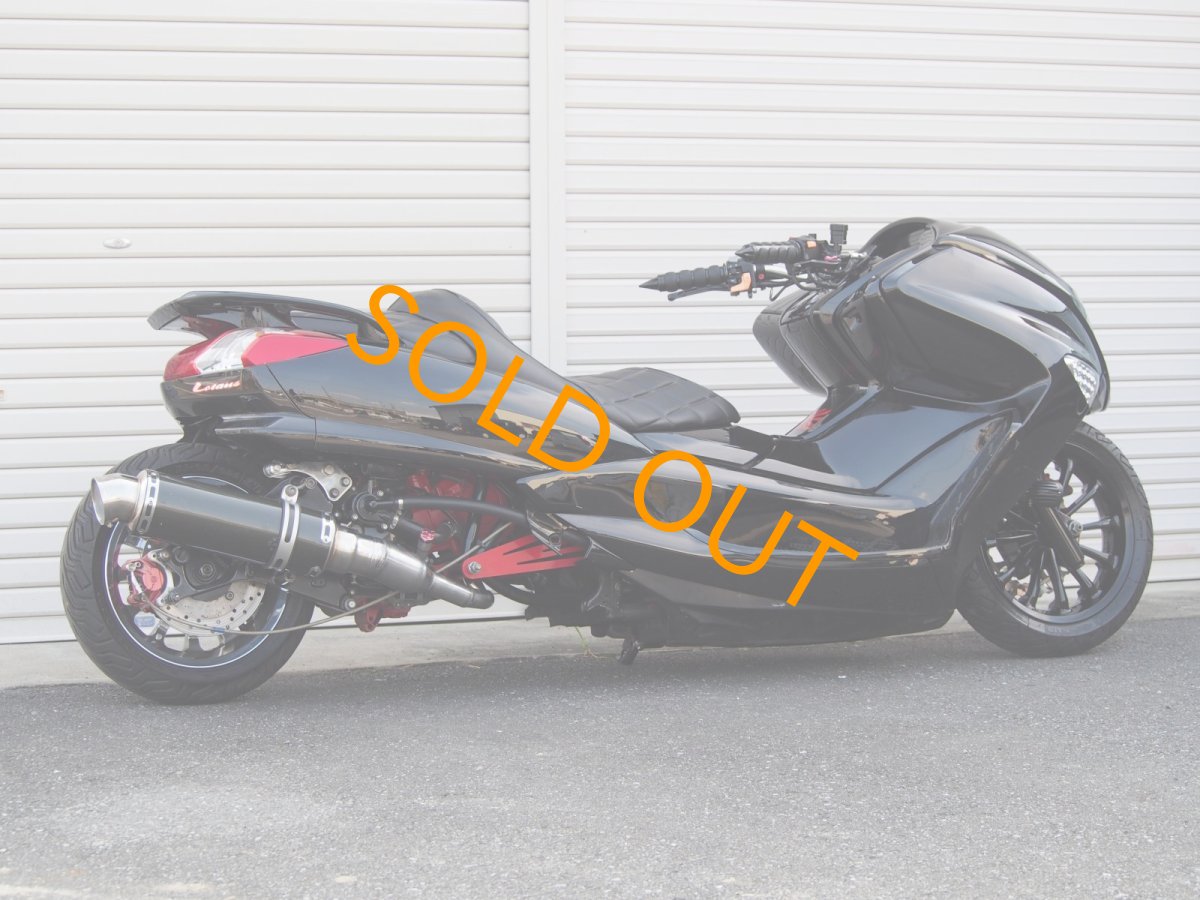 画像7: 4D9 マジェスティ　VOGUEエアロ　ワンオフロンホイ  インチアップホイール　ブラック／レッド　カスタム (7)