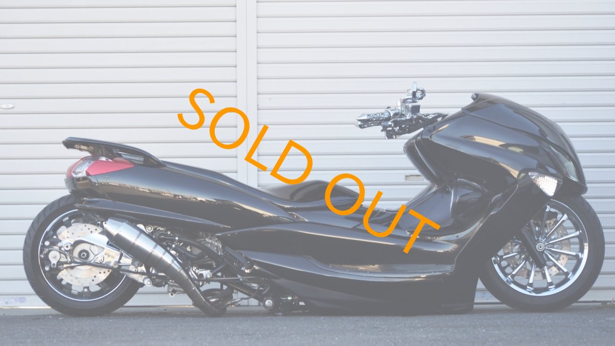 画像4: 4D9 マジェスティ(SG20J)　エアサス着地　ロンホイ  インチアップホイール　ブラックカスタム (4)