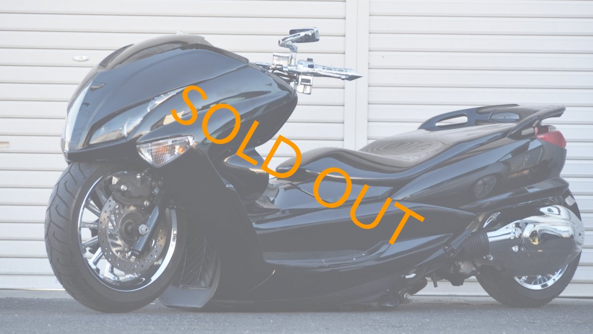 画像2: 4D9 マジェスティ(SG20J)　エアサス着地　ロンホイ  インチアップホイール　ブラックカスタム (2)