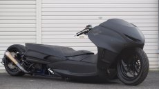 画像1: 4D9 マジェスティ　エアサス　ローロング　フルエアロ　ママットブラックカスタム　 (1)