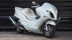 画像3: マジェスティ250 メッキローダウン ホワイトカスタム (3)