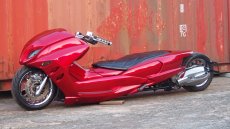 画像8: VOGUE 4D9 マジェスティ ローロングフレーム　LOTAUSカスタム　レッド (8)