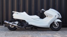 画像3: 4D9マジェスティ250(SG20J) VOGUEエアロ　ホワイトロンホイカスタム (3)