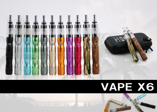 爆煙 電子タバコスターターキット Vape X6 本体 充電器 ケース セット 正規品 本物
